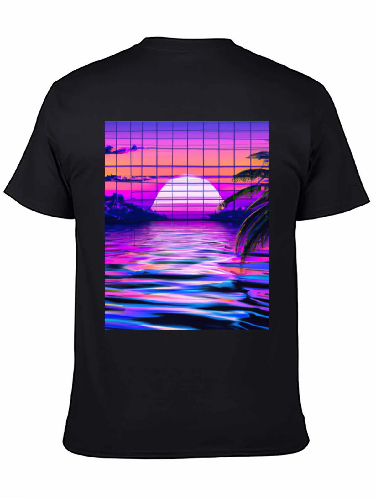 Vaporwave Sunset Graphic Tee product image 4