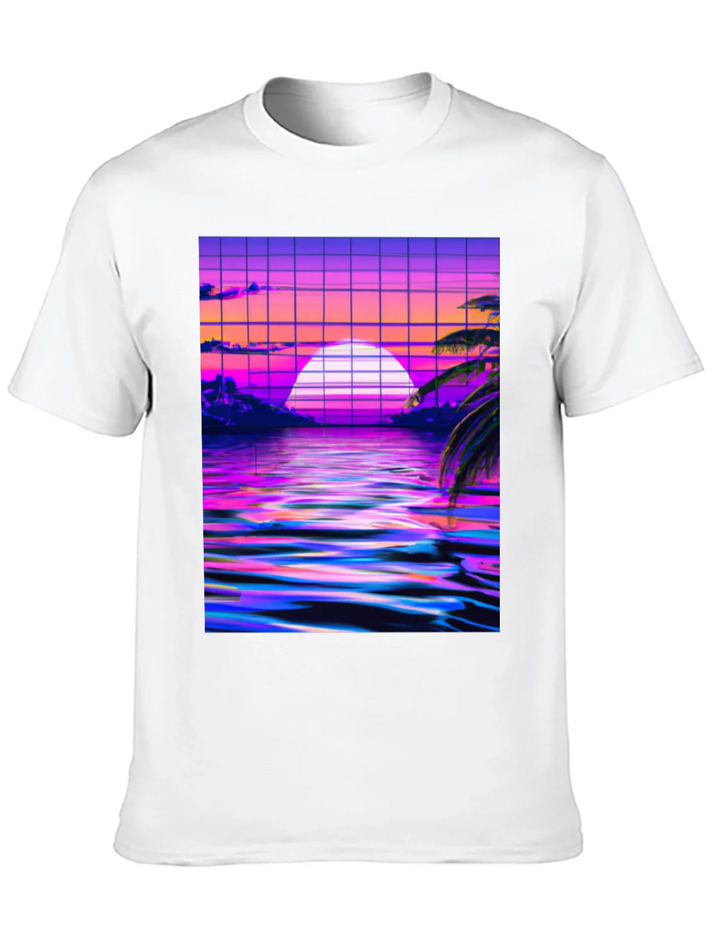 Vaporwave Sunset Graphic Tee product image 9