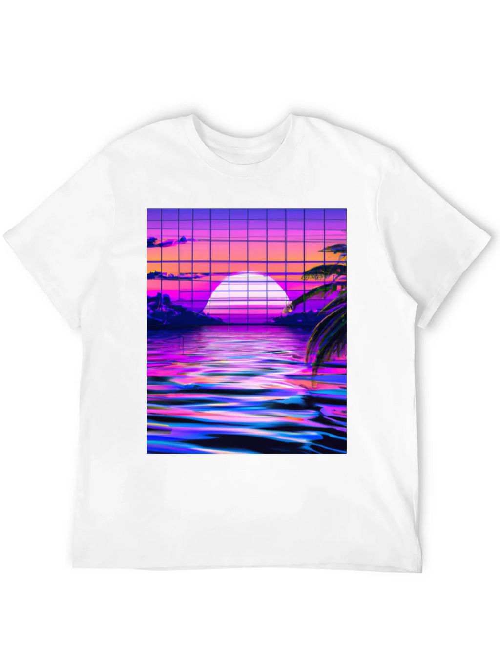 Vaporwave Sunset Graphic Tee product image 11