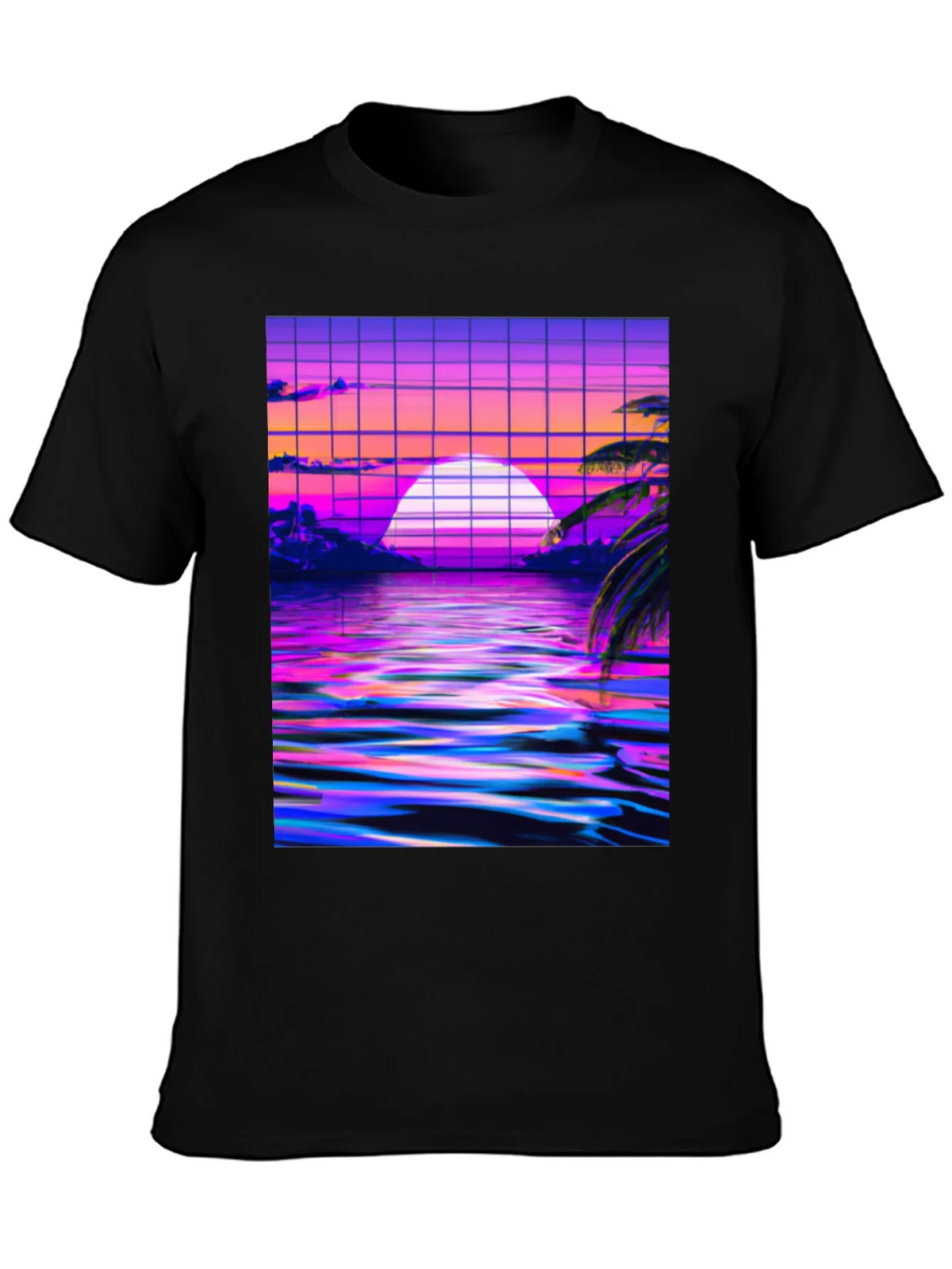 Vaporwave Sunset Graphic Tee product image 3