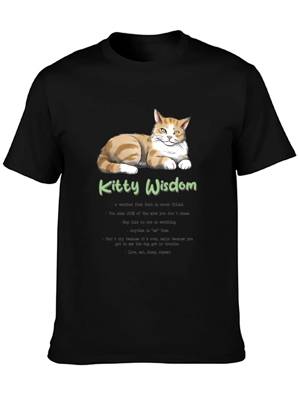Kitty Wisdom T-Shirt - Cat Lover Tee product image 3