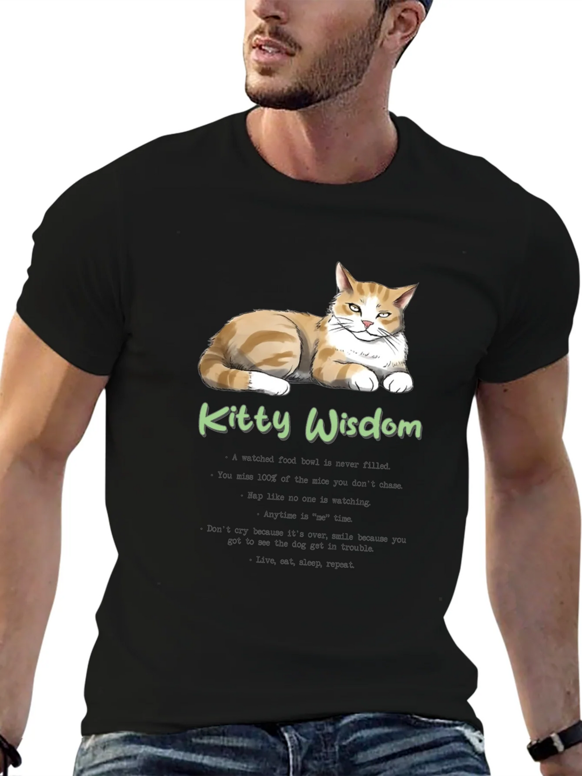 Kitty Wisdom T-Shirt - Cat Lover Tee product image 6