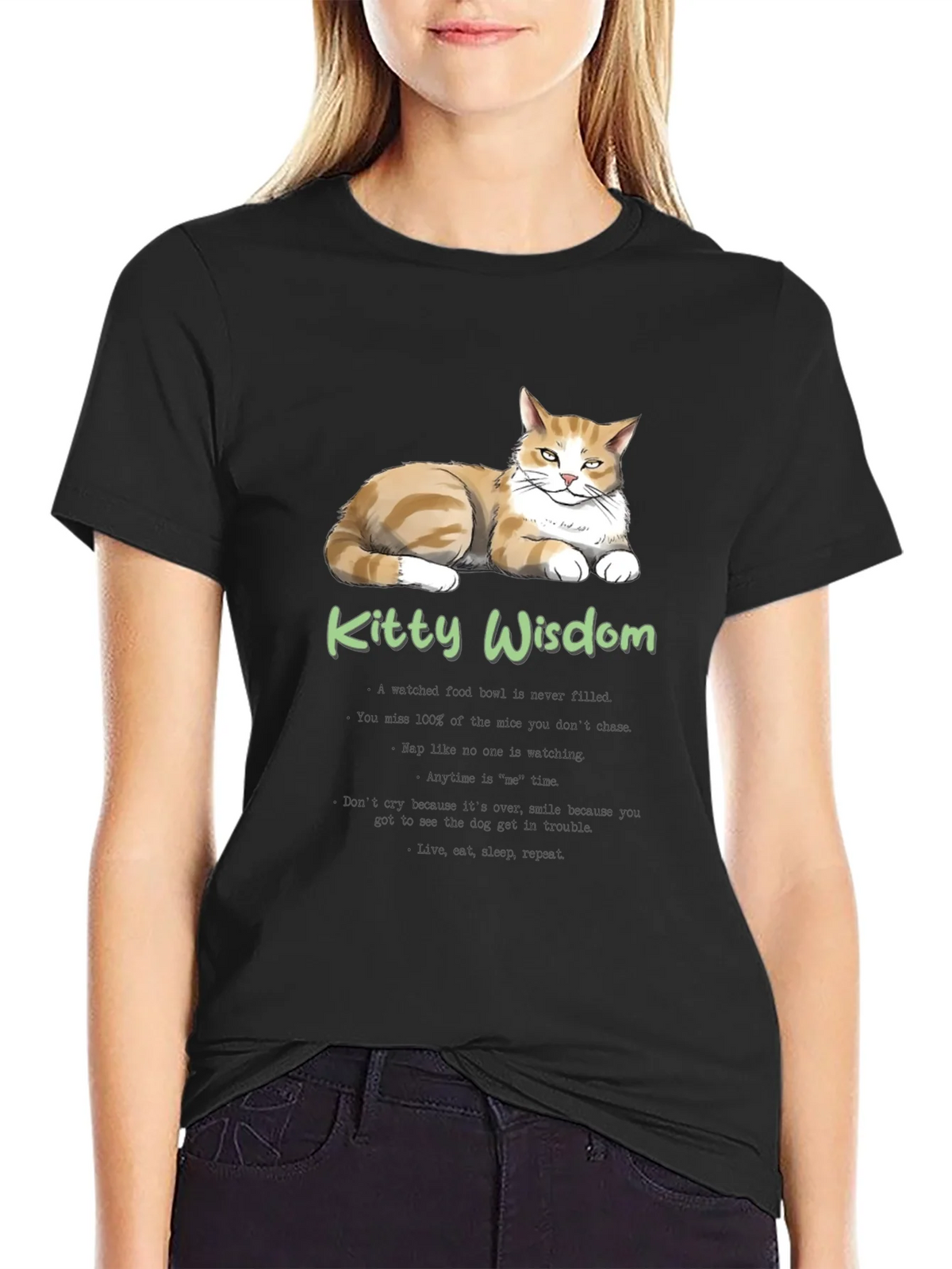 Kitty Wisdom T-Shirt - Cat Lover Tee product image 2
