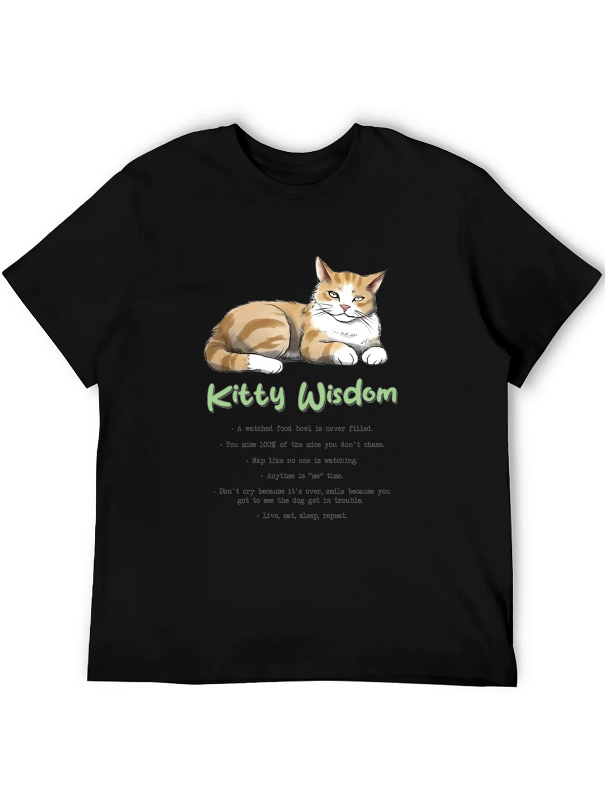 Kitty Wisdom T-Shirt - Cat Lover Tee product image 5