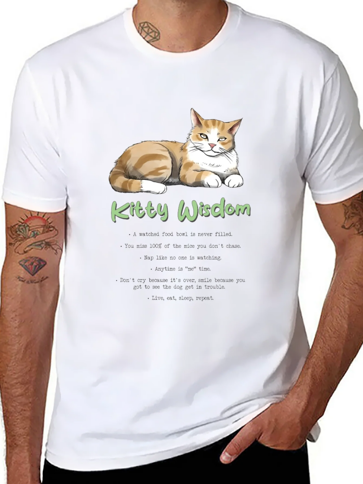 Kitty Wisdom T-Shirt - Cat Lover Tee product image 7