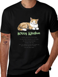 Kitty Wisdom T-Shirt - Cat Lover Tee product image 1