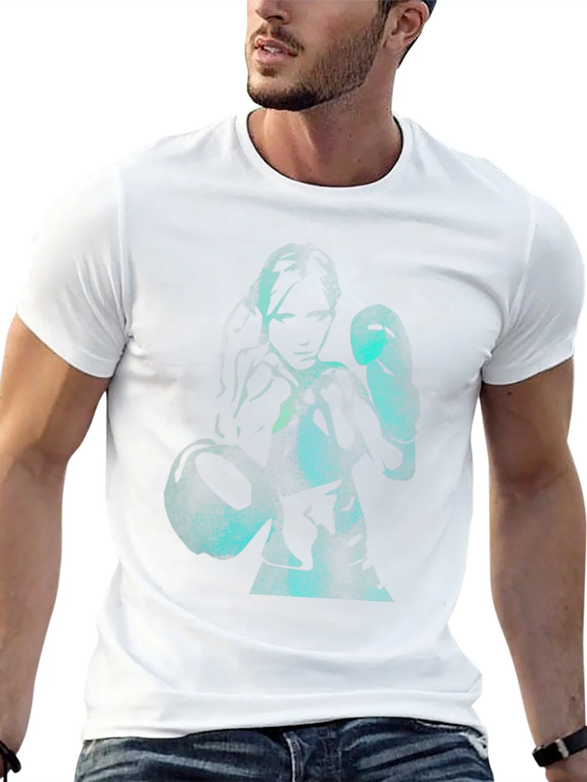 Boxer Graphic Tee - Black Cotton product image 12