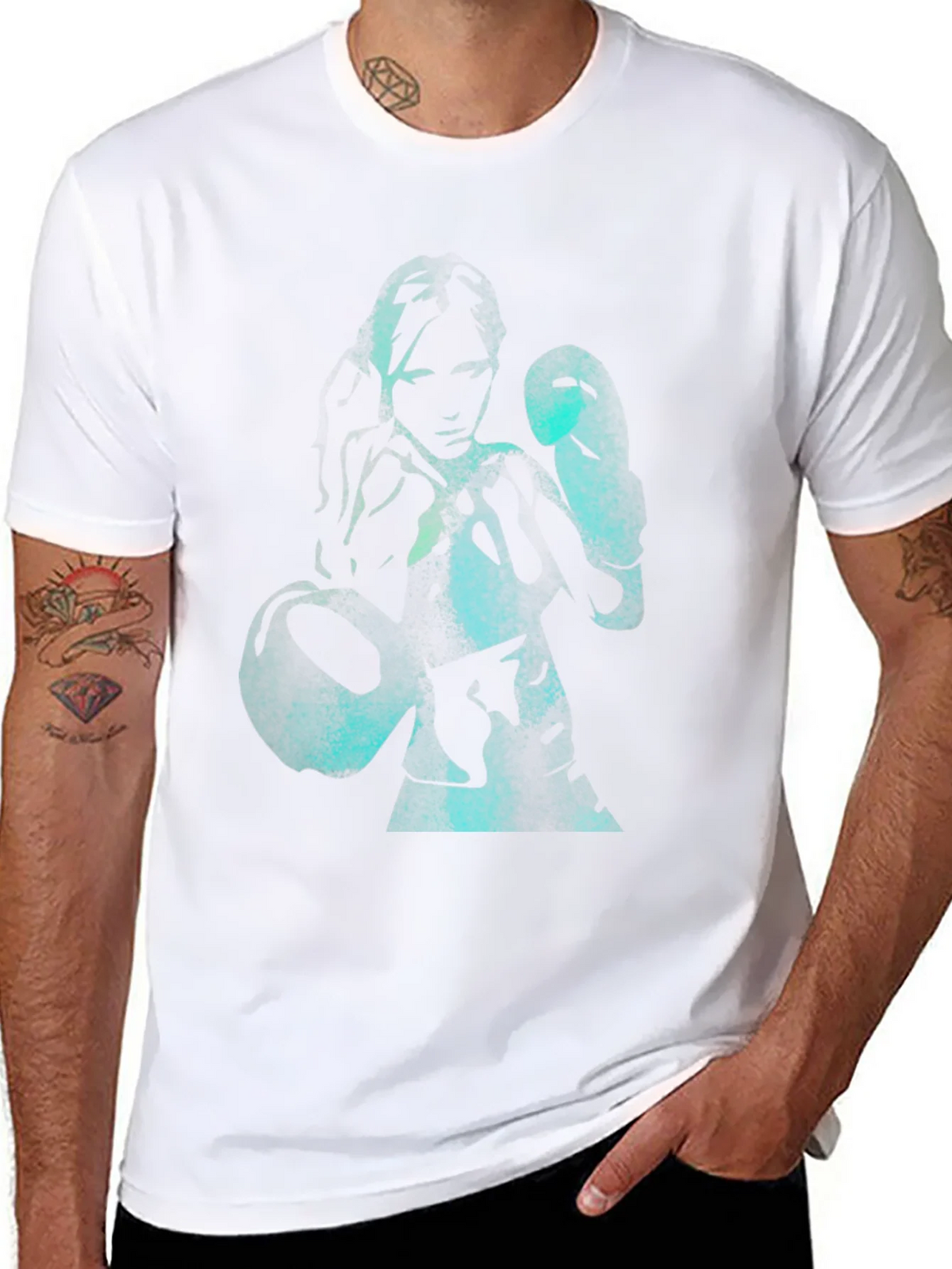 Boxer Graphic Tee - Black Cotton product image 7