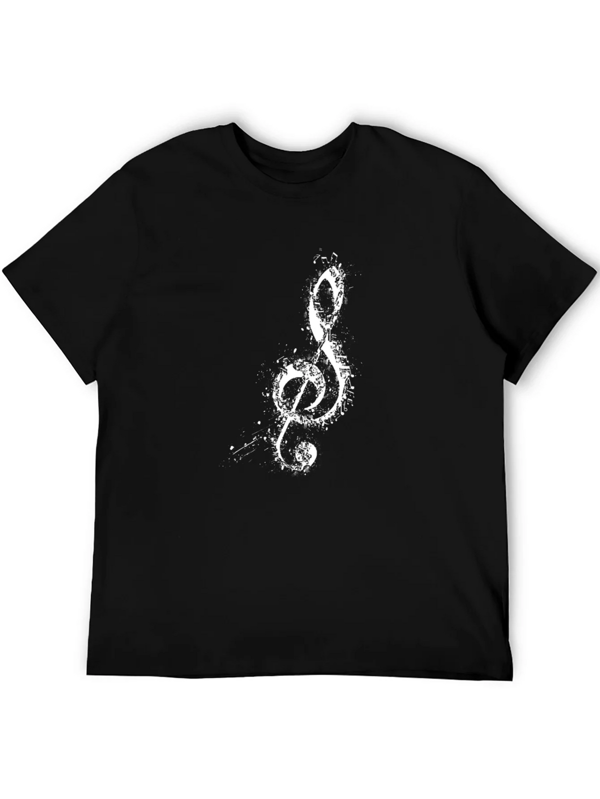 Musical Treble Clef Graphic Tee - Black product image 5