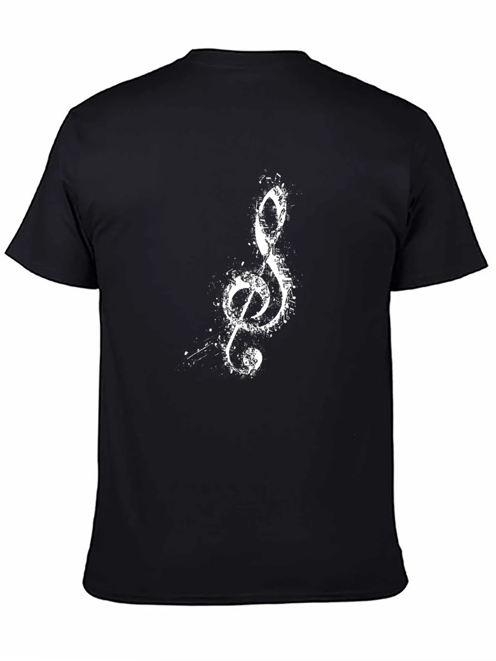 Musical Treble Clef Graphic Tee - Black product image 4