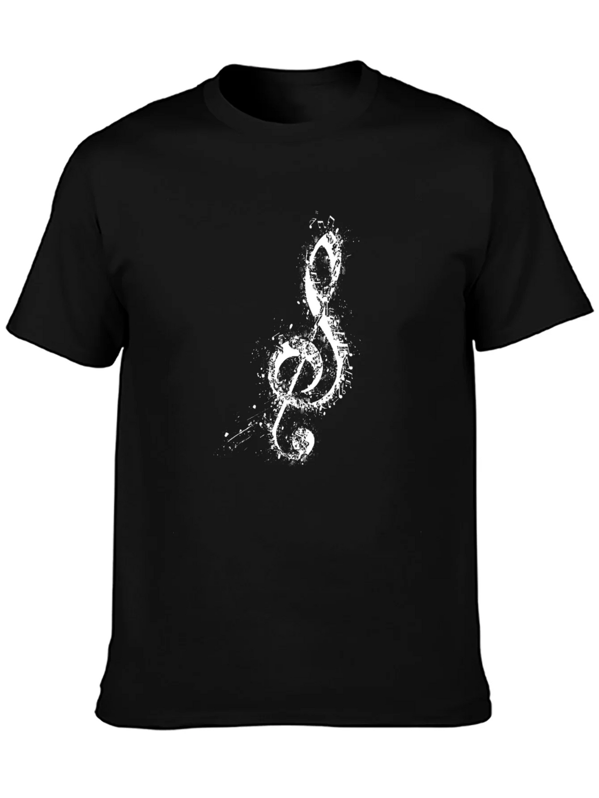 Musical Treble Clef Graphic Tee - Black product image 3