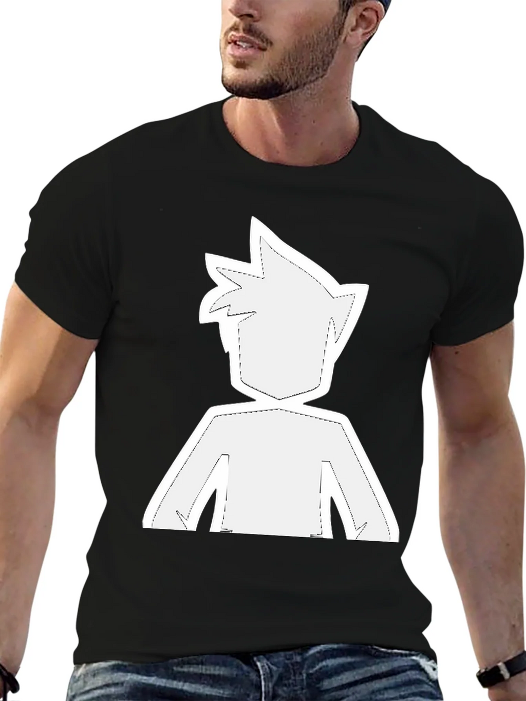 Modern Graphic Tee - Anime Inspired Silhouette product image 6