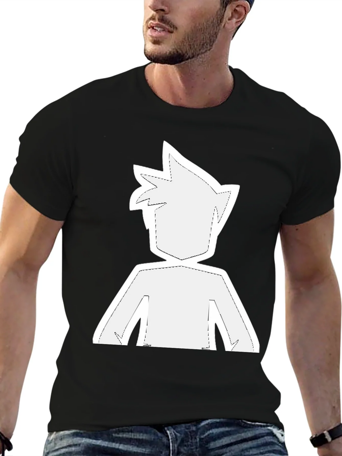 Modern Graphic Tee - Anime Inspired Silhouette product image 6