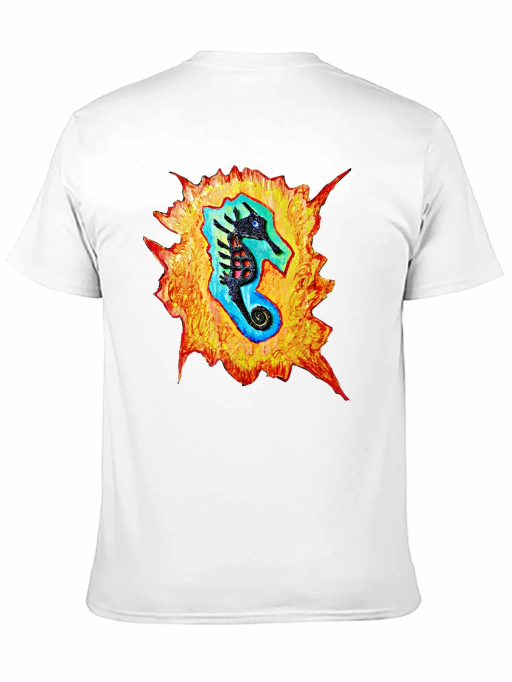 Sea Horse Graphic Black T-Shirt product image 10