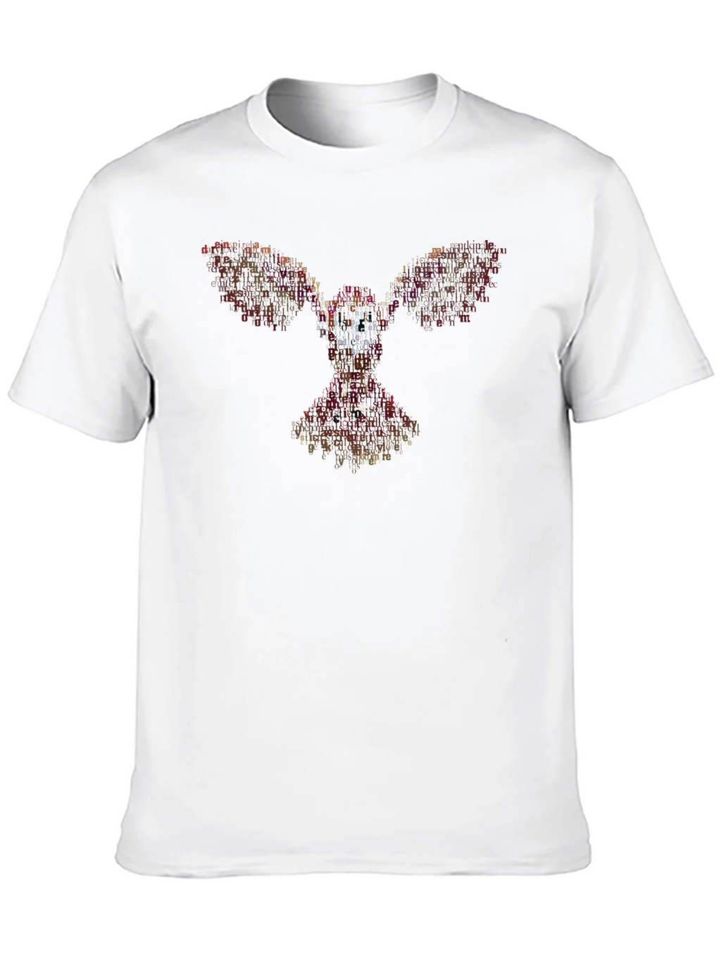 Abstract Bird Word Art Graphic Tee product image 9