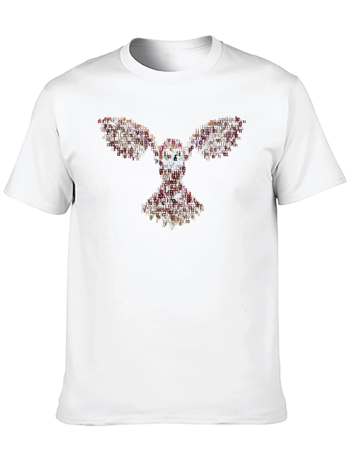 Abstract Bird Word Art Graphic Tee product image 9