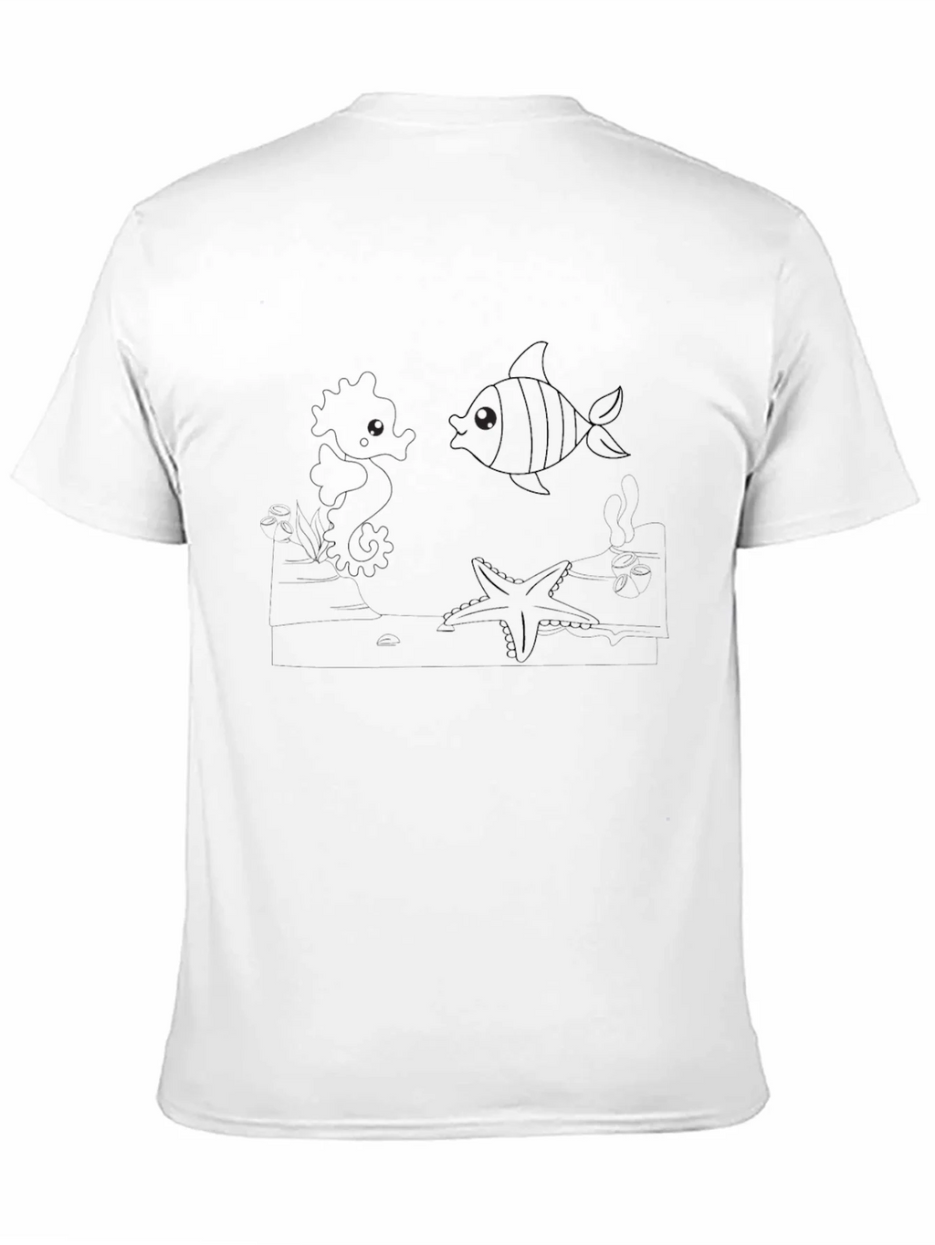 Whimsical Ocean Life Black Tee product image 10