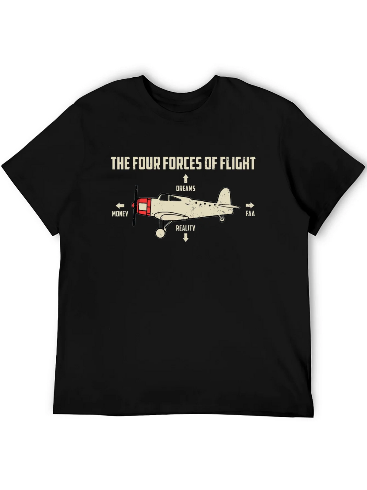 Aviation Humor Tee: The Four Forces of Flight product image 5
