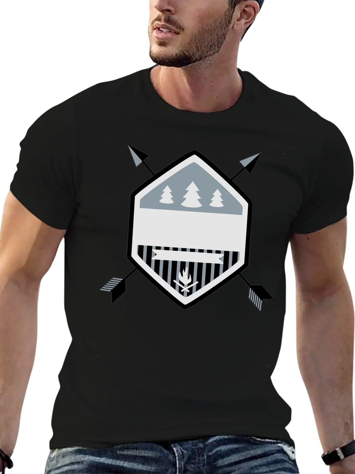 Outdoor Adventure Graphic Tee - Black product image 6