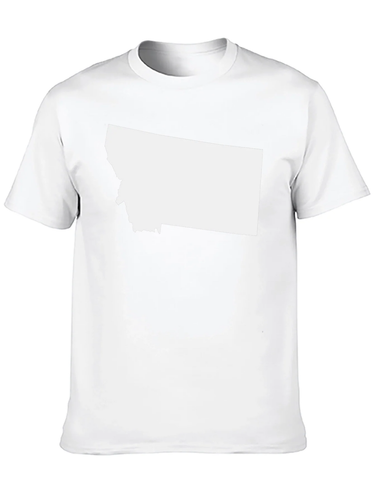 Montana State Outline Black T-Shirt product image 9