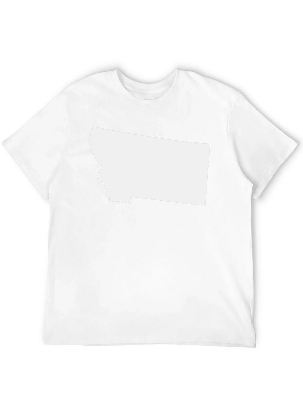Montana State Outline Black T-Shirt product image 10