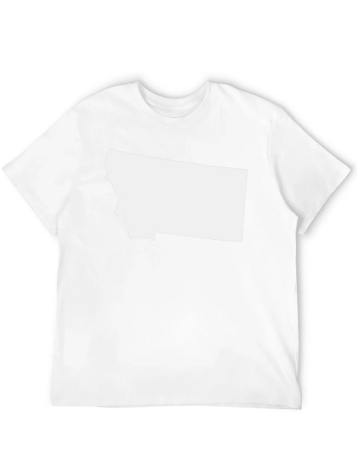 Montana State Outline Black T-Shirt product image 10