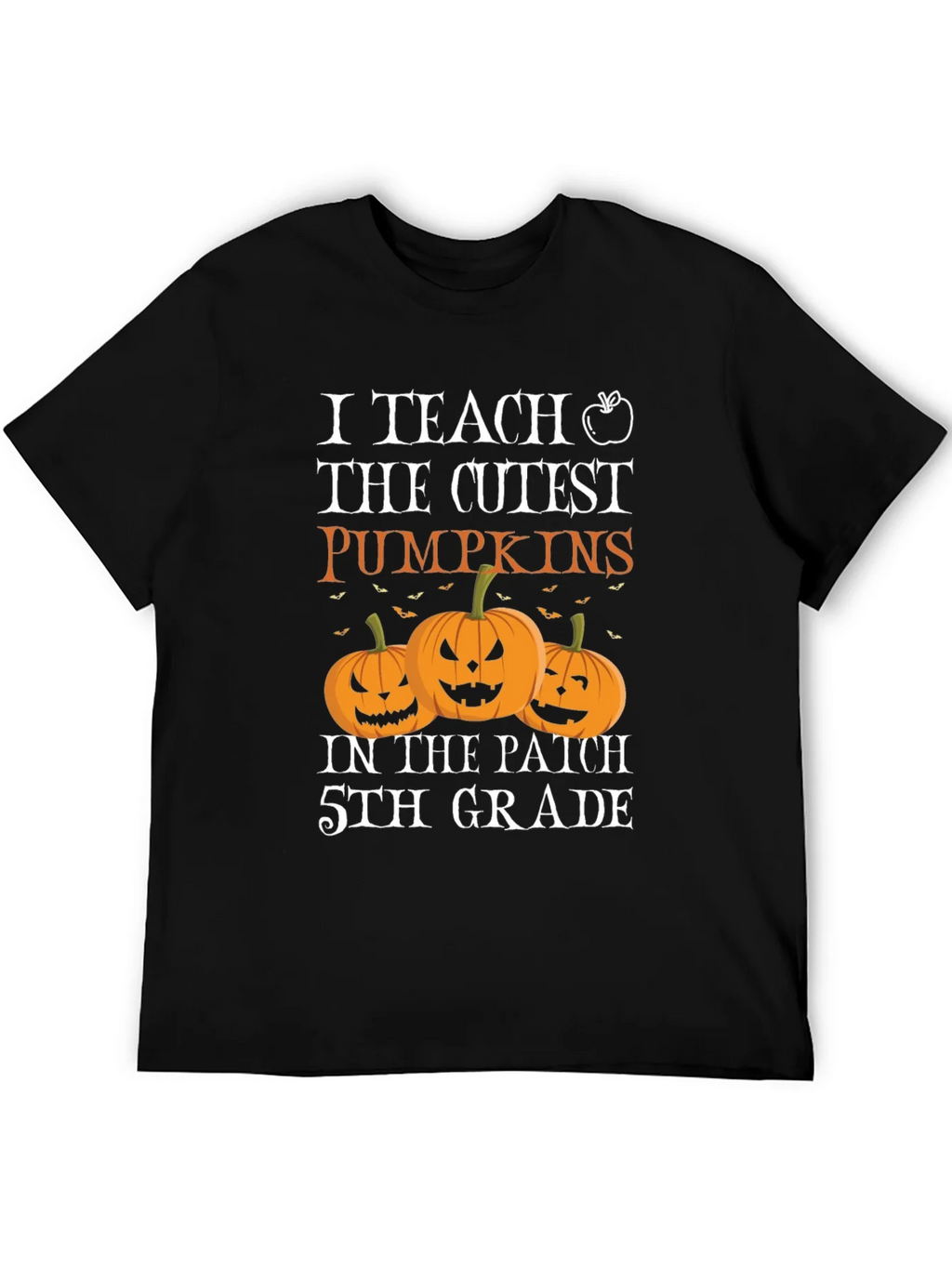 Cute Teacher Halloween T-Shirt with Pumpkins product image 5