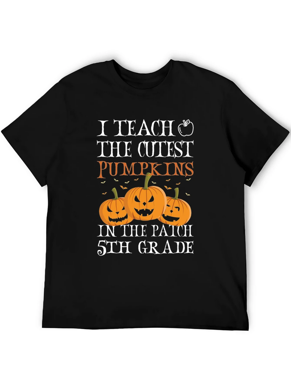 Cute Teacher Halloween T-Shirt with Pumpkins product image 5
