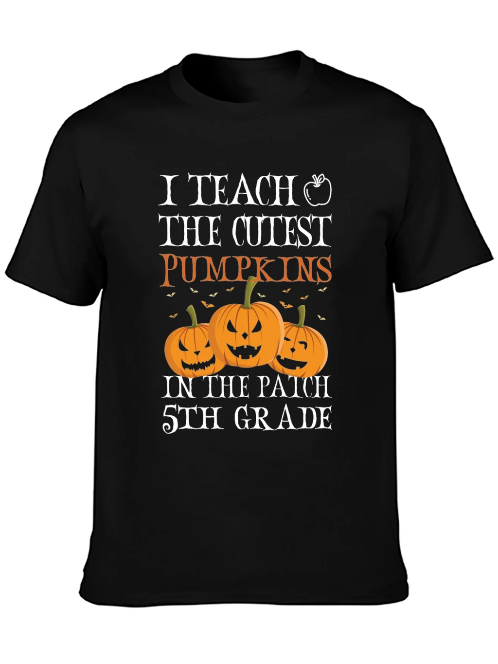 Cute Teacher Halloween T-Shirt with Pumpkins product image 3
