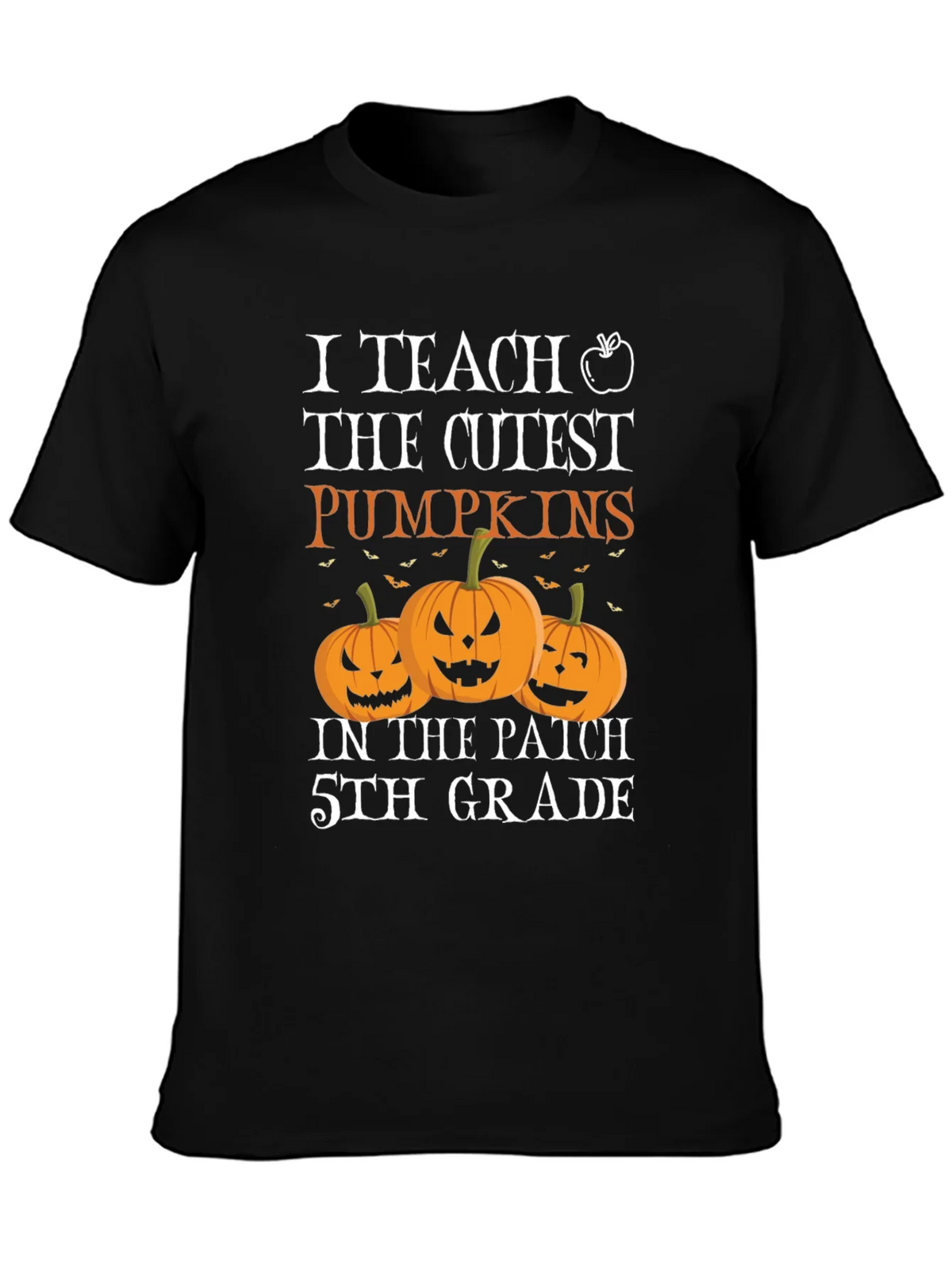 Cute Teacher Halloween T-Shirt with Pumpkins product image 3