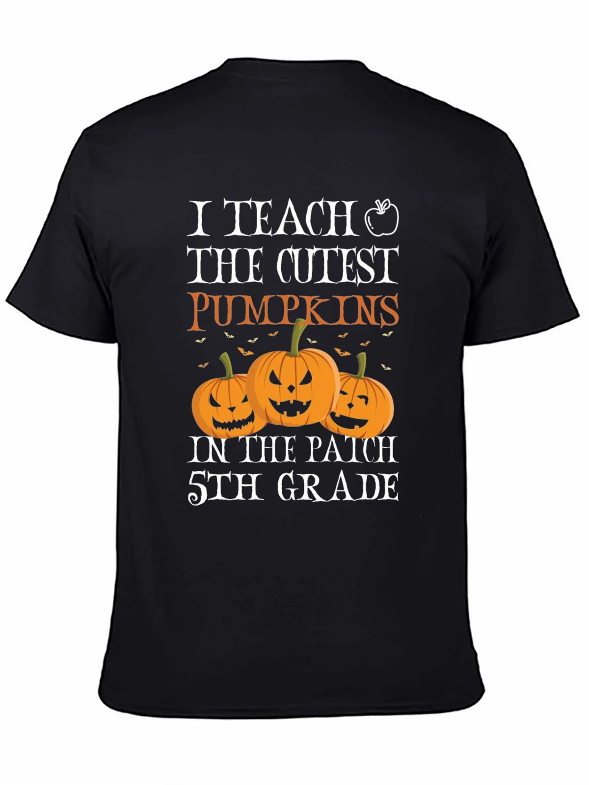 Cute Teacher Halloween T-Shirt with Pumpkins product image 4