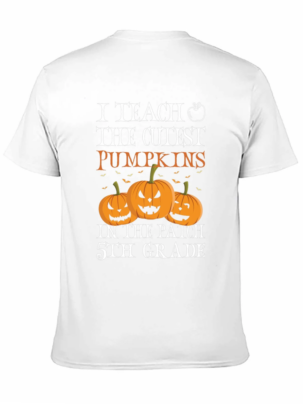 Cute Teacher Halloween T-Shirt with Pumpkins product image 10