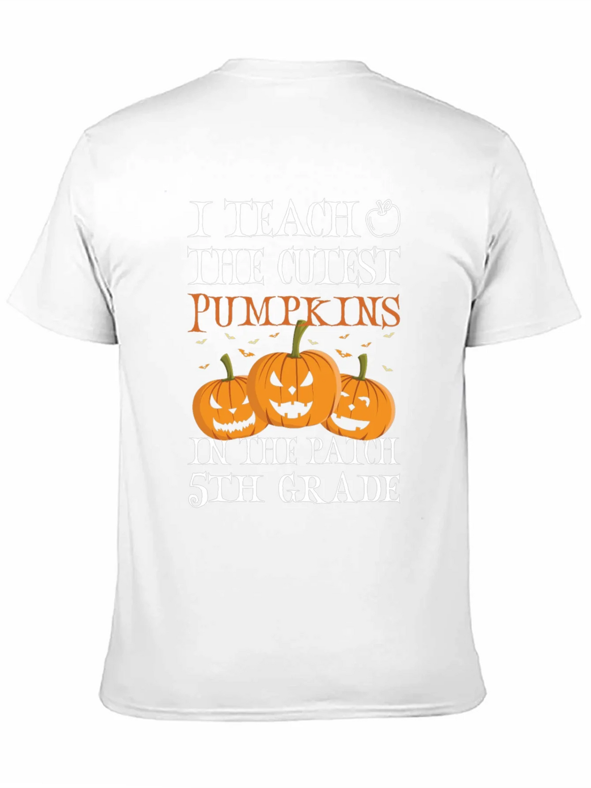 Cute Teacher Halloween T-Shirt with Pumpkins product image 10