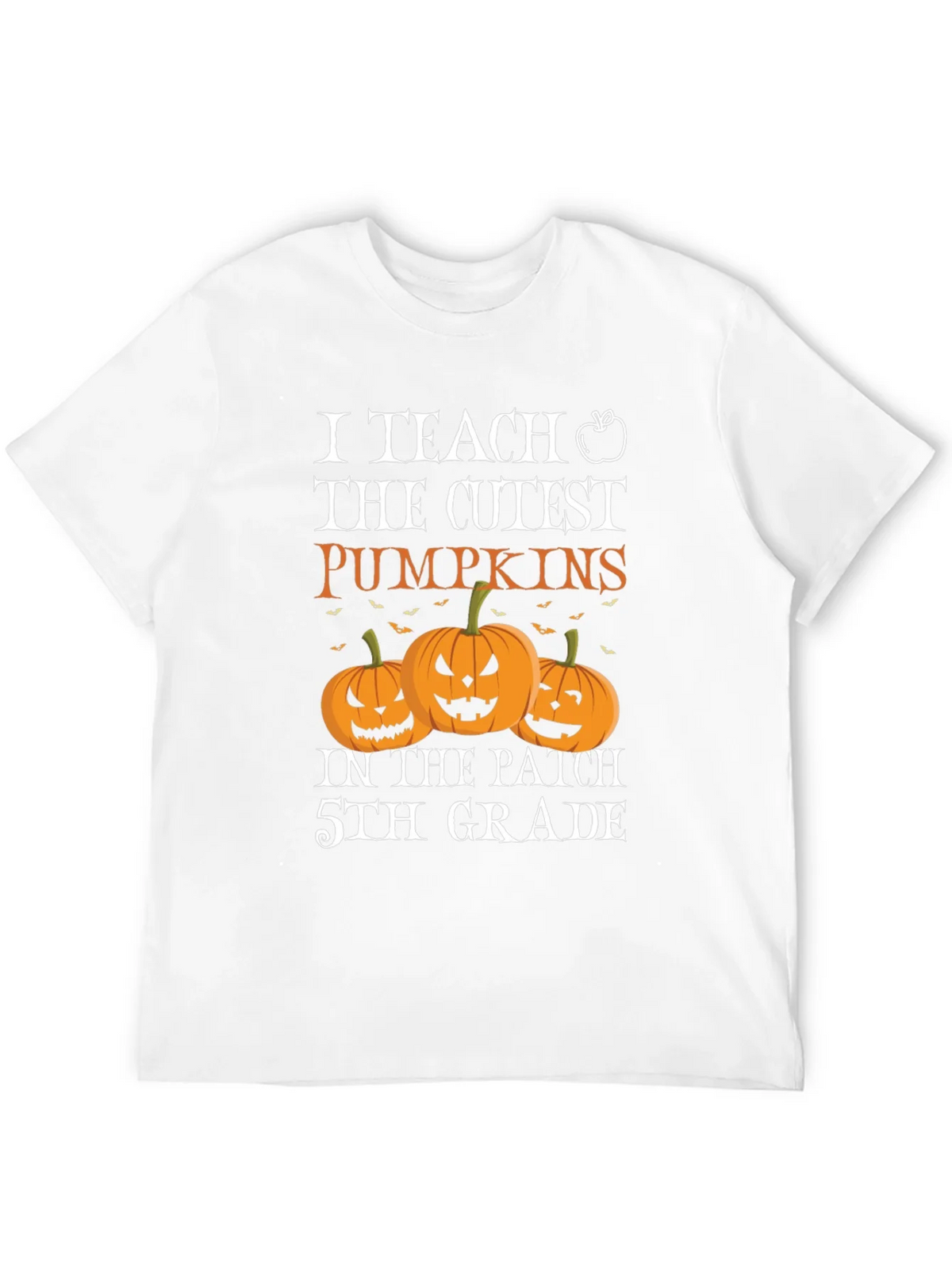 Cute Teacher Halloween T-Shirt with Pumpkins product image 11