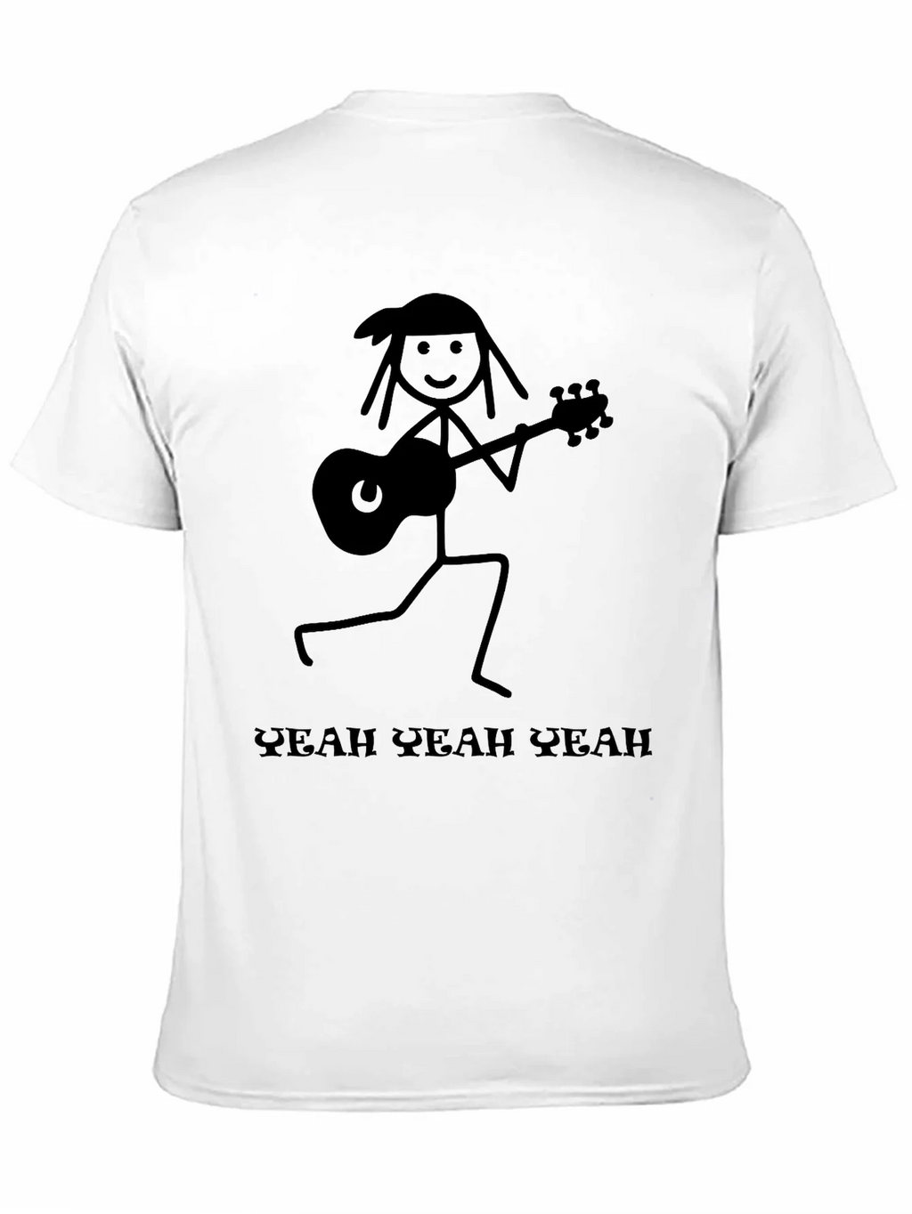 Yeah Yeahs Guitar Stick Figure Black T-Shirt product image 10