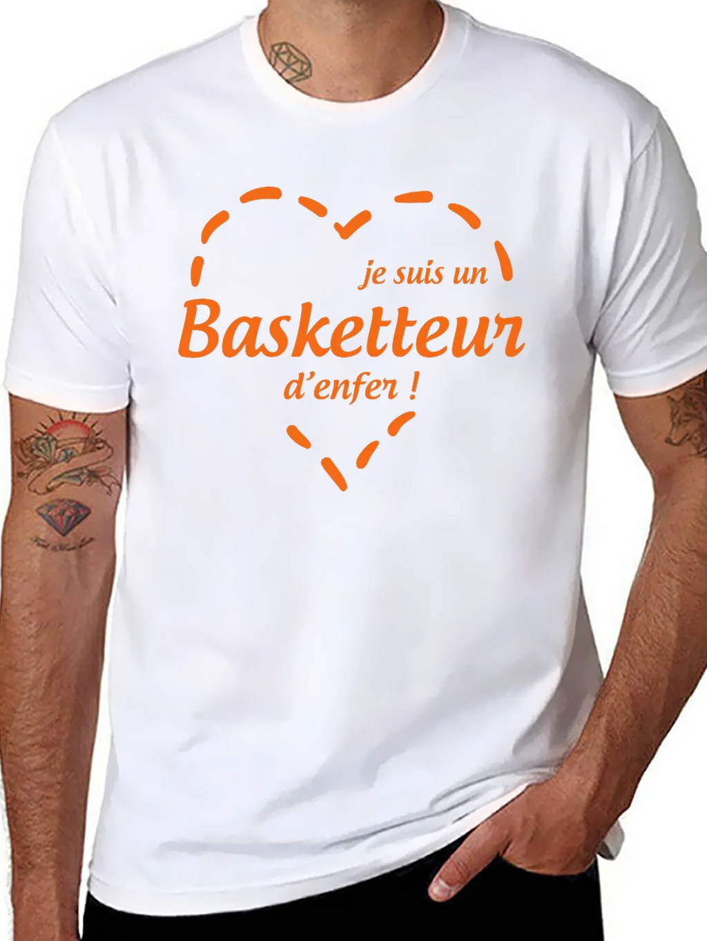 Je Suis Un Basketteur denfer! T-Shirt product image 7