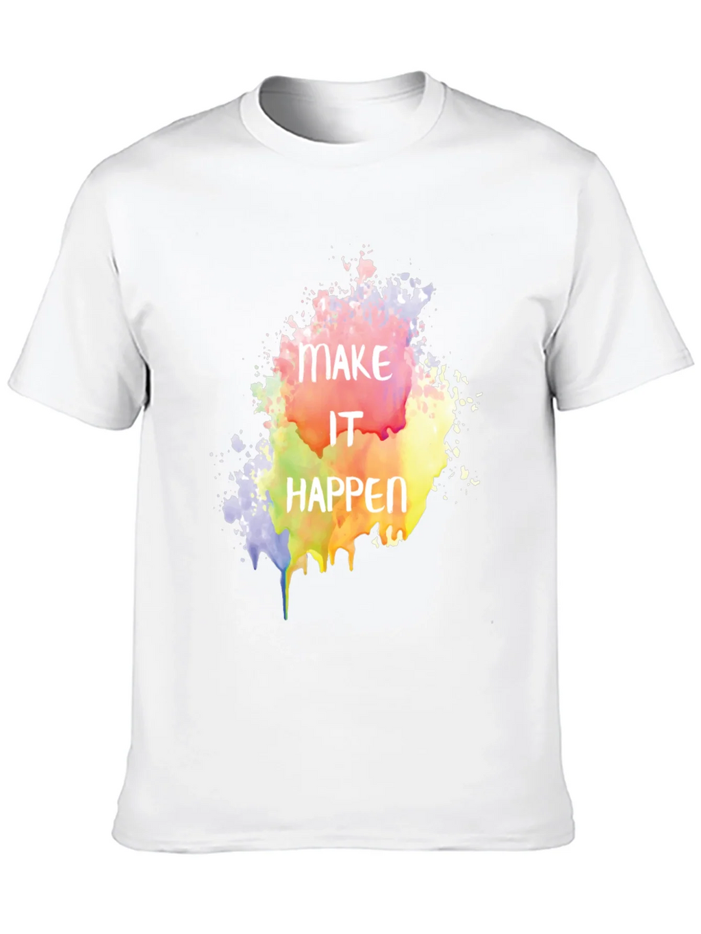 Make It Happen Graphic Tee - Black Cotton Blend product image 4