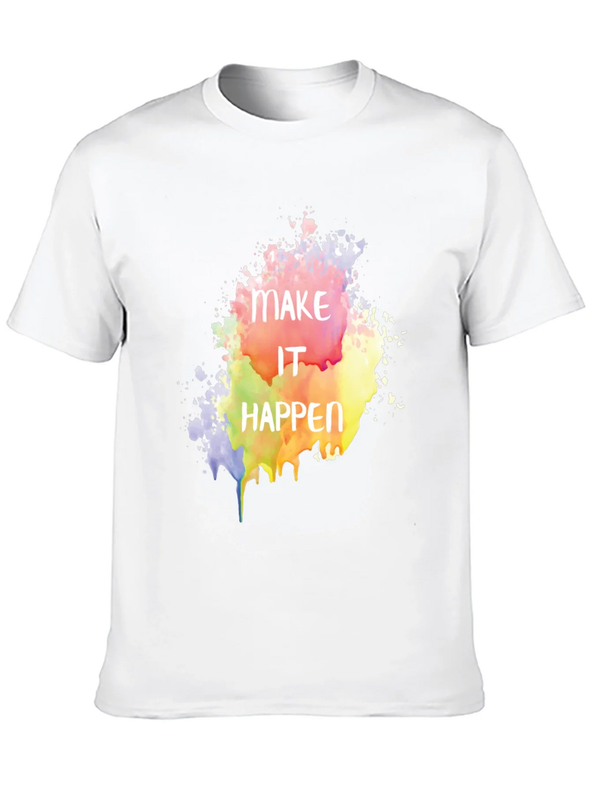 Make It Happen Graphic Tee - Black Cotton Blend product image 4