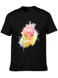 Make It Happen Graphic Tee - Black Cotton Blend product image 1