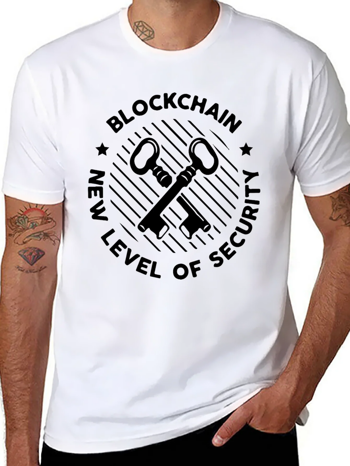 Blockchain Security Keys T-Shirt - New Level of product image 6
