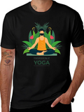 International Yoga Day Graphic Tee - Black product image 1