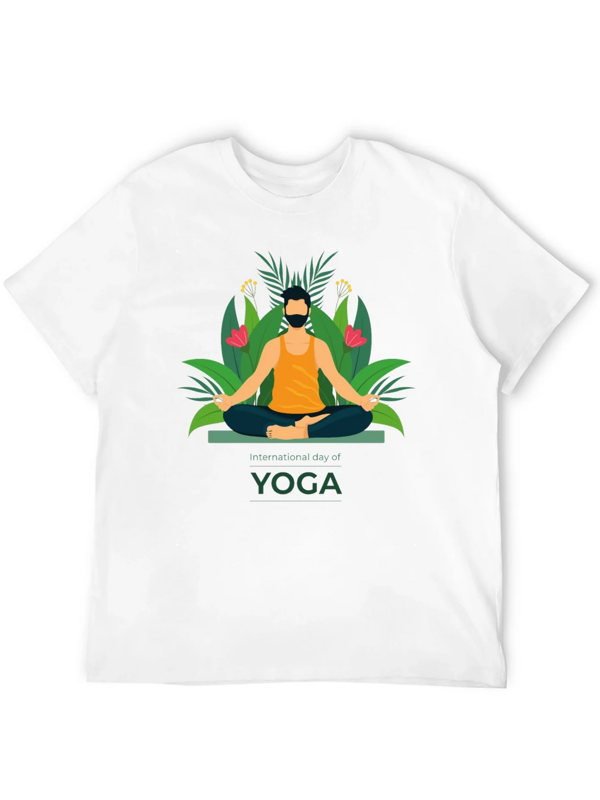 International Yoga Day Graphic Tee - Black product image 9