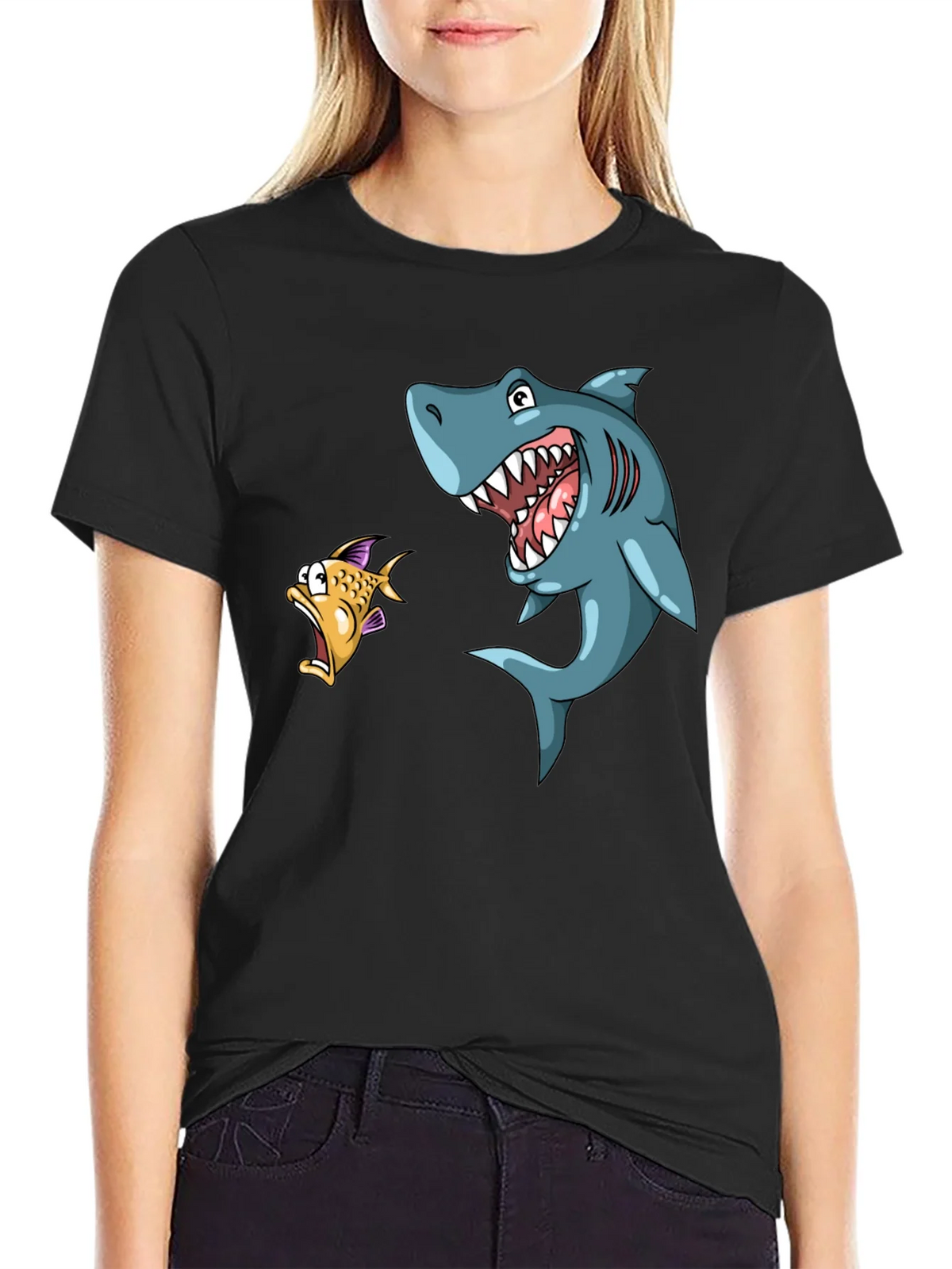 Shark Attack Graphic T-Shirt product image 2
