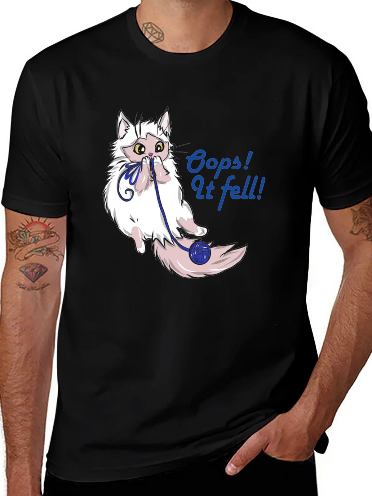 Oops! Cat Fell T-Shirt product image 1