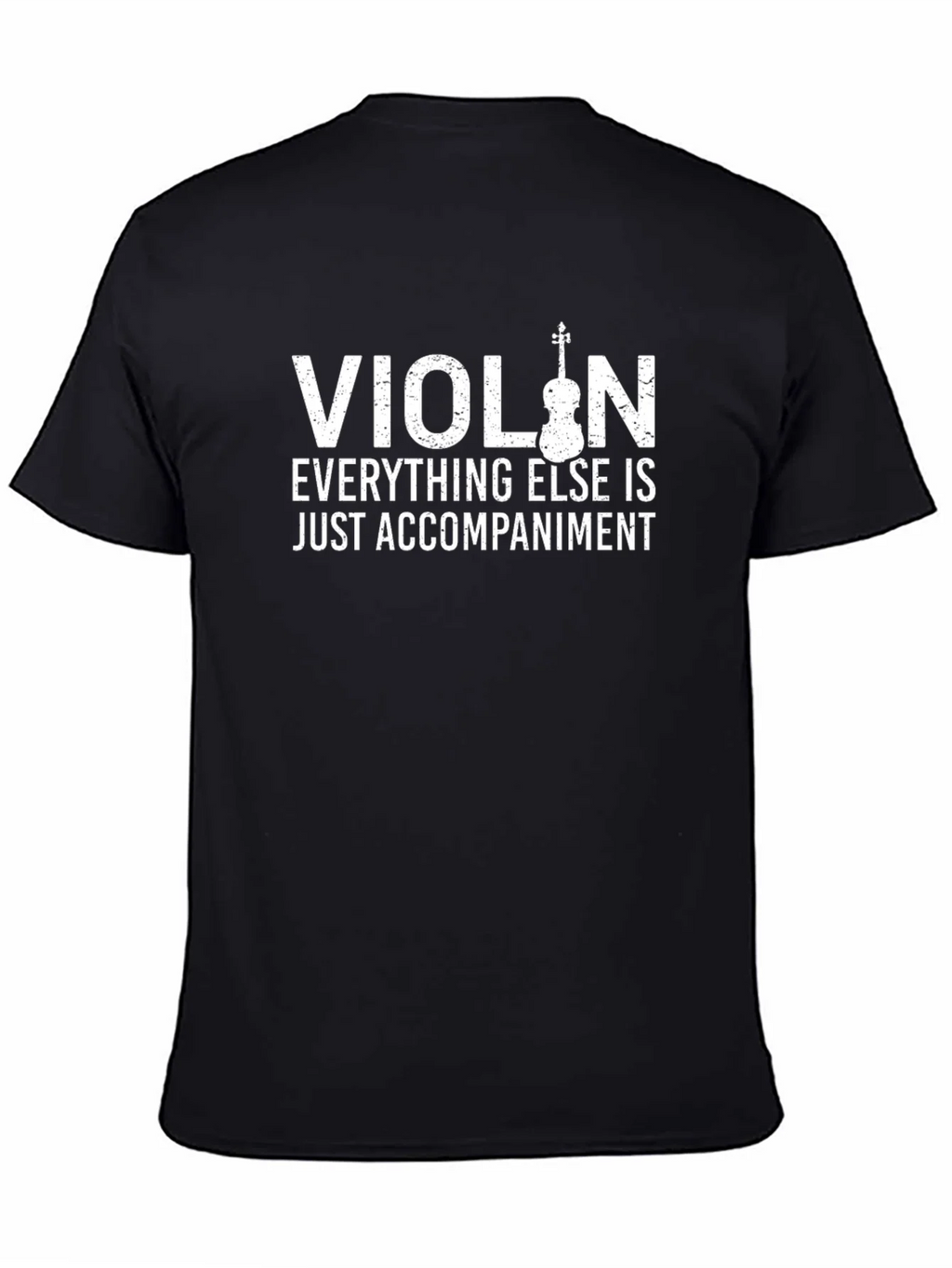Violin Accompaniment Graphic Tee - Musicians Humor product image 4