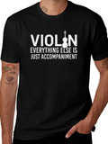 Violin Accompaniment Graphic Tee - Musicians Humor product image 1