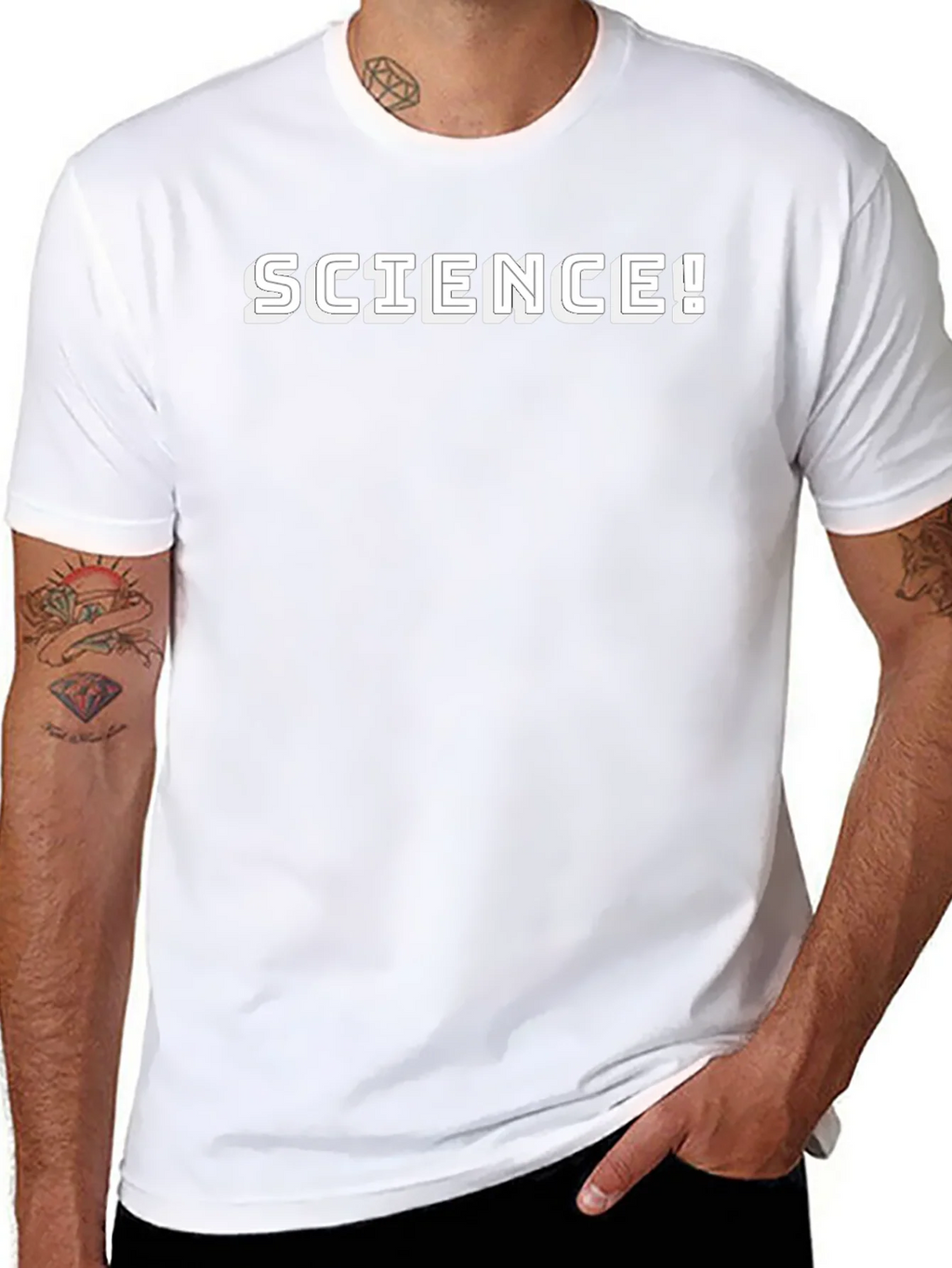 Science! Graphic T-Shirt - Black Unisex product image 7