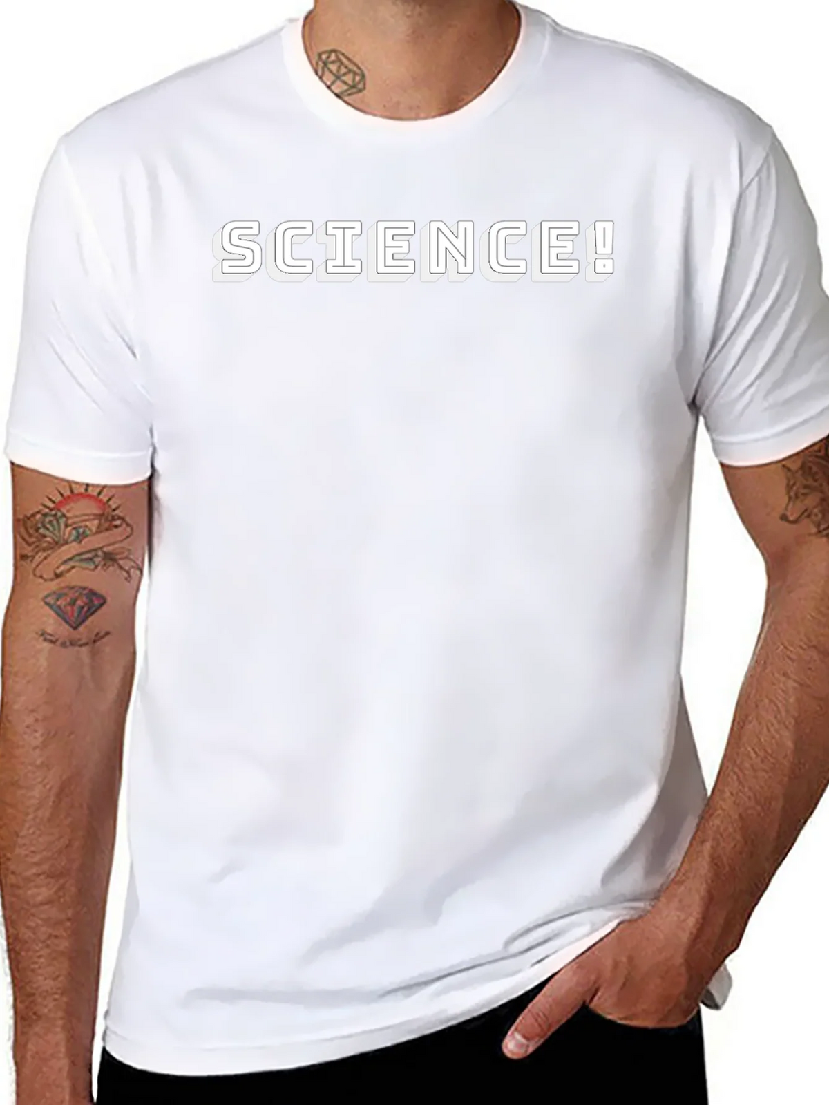 Science! Graphic T-Shirt - Black Unisex product image 7