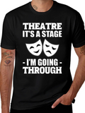 Theatre Stage T-Shirt: Funny Drama Masks Graphic Tee product image 1