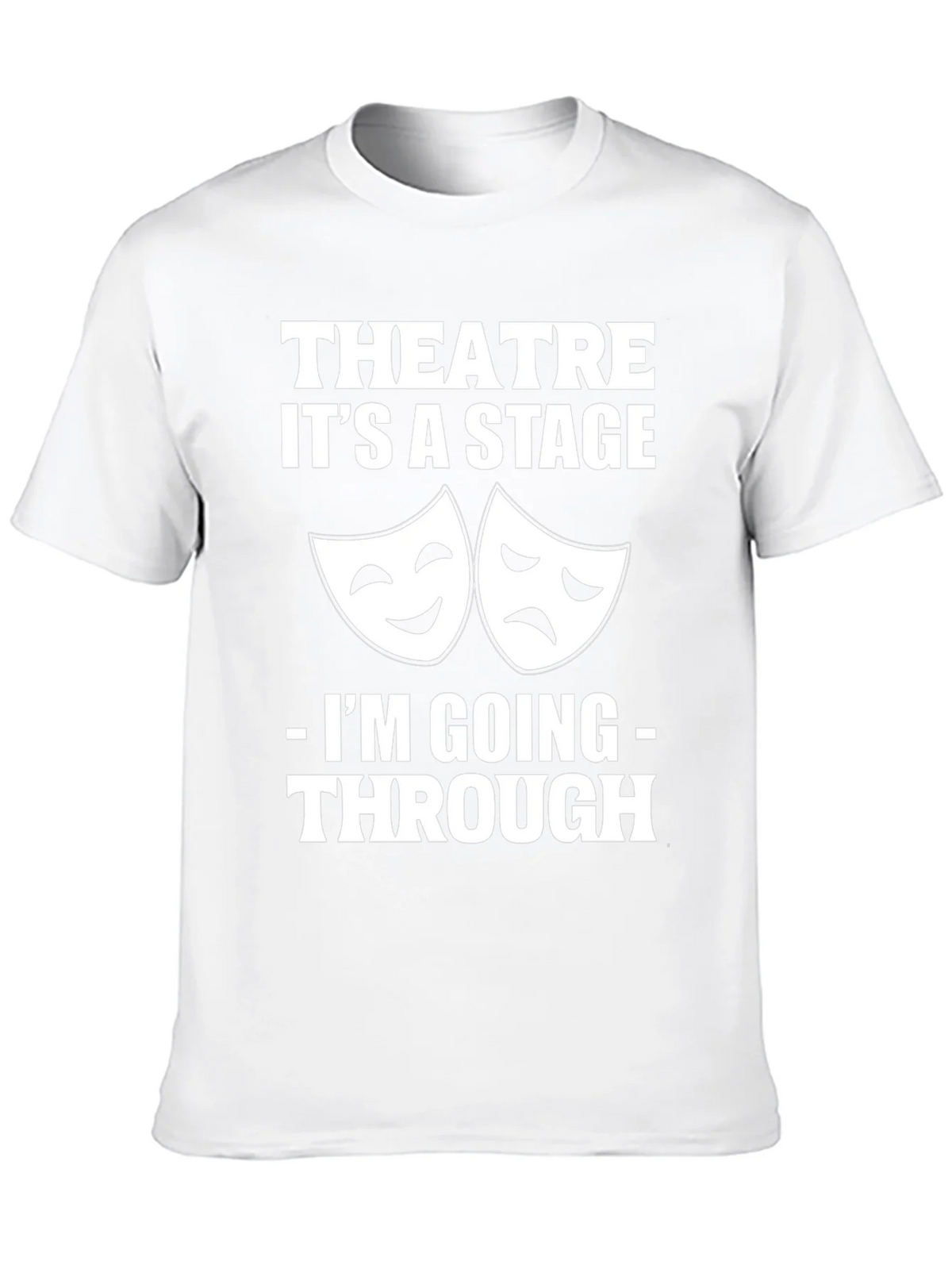 Theatre Stage T-Shirt: Funny Drama Masks Graphic Tee product image 6